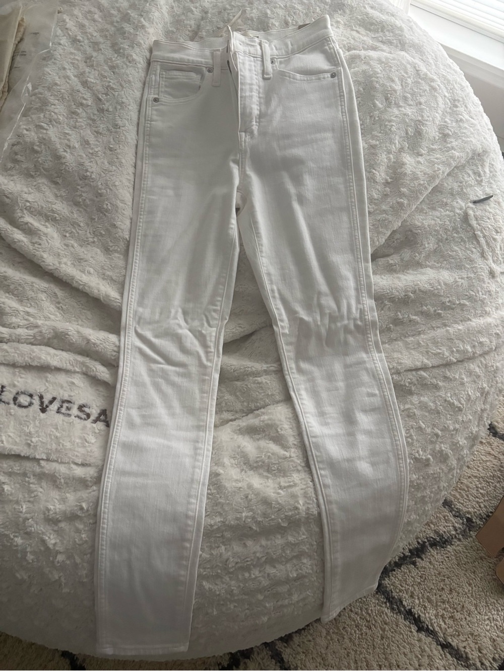 Madewell White Skinny Jeans - High-Rise Women's